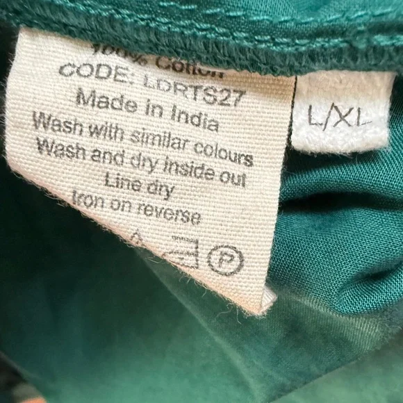 Toast Green/Blue Poplin Tunic/Dress - Picture 3 of 4